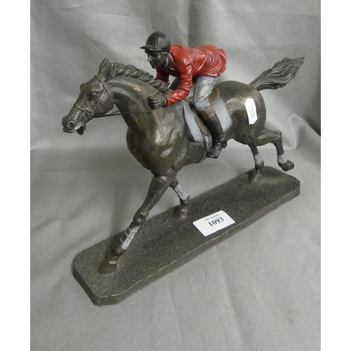 1093 - Resin Racehorse & Jockey.