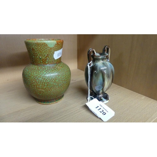 1120 - Two Small Art Pottery Vases.