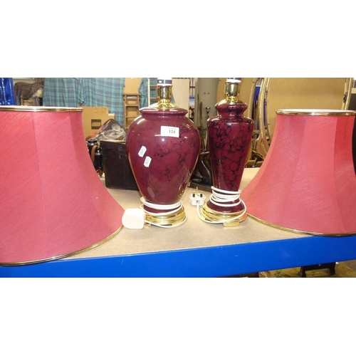 124 - 2 Table Lamps & Shades