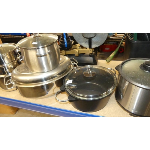 134 - Assorted Pots & Pans