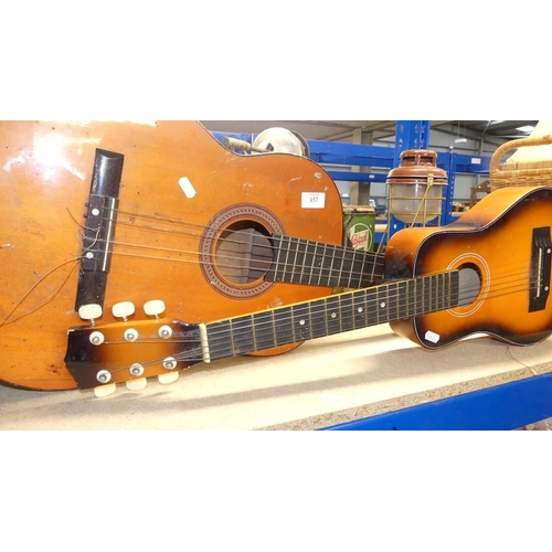 157 - Acoustic Guitar & Child's Guitar