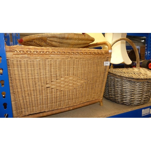 158 - Assorted Wicker Baskets