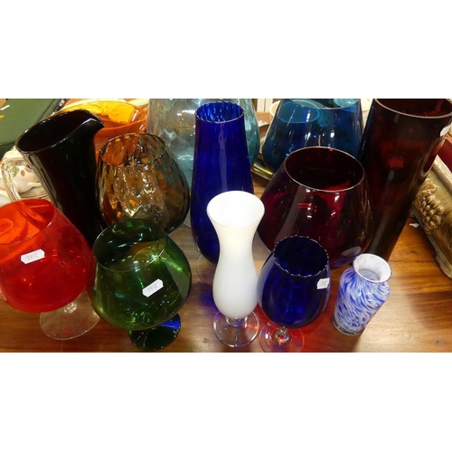 350 - Assorted Art Glass Vases