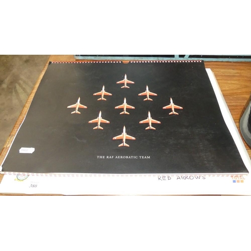 380 - RAF Red Arrows Collectors 2001 Calendar