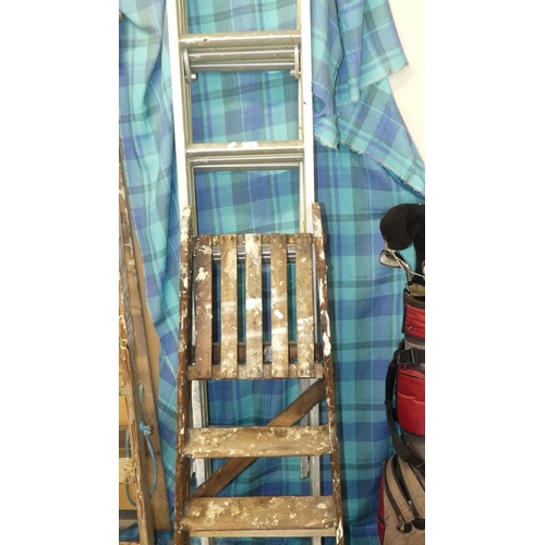 4 - Wooden Painters Steps & Extending Ladders