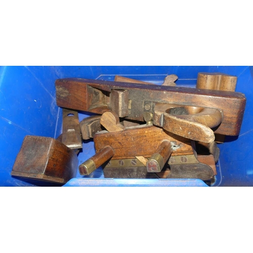 425 - Box Of Vintage Wood Working Planes.