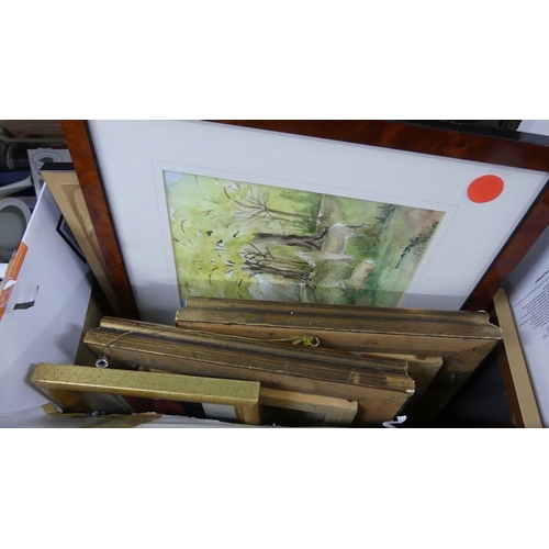 457 - Box Of Framed Prints & Pictures.