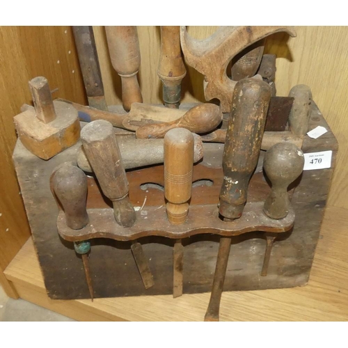 470 - Set Of Antique Chisels