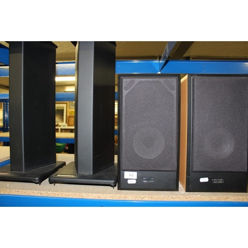 472 - Pair of AE Speakers On Stands