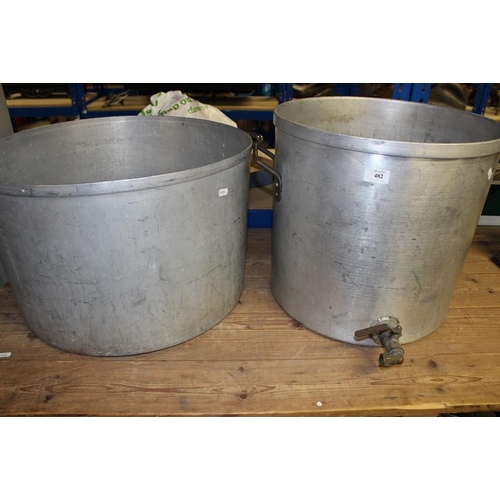 482 - 2 Industrial Cooking Pots