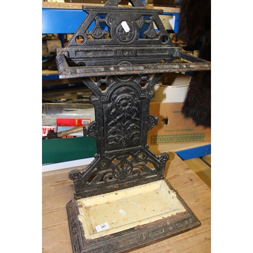 483 - Antique Cast Iron Stick Stand