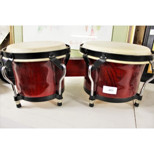 493 - Set Of Bongo Drums