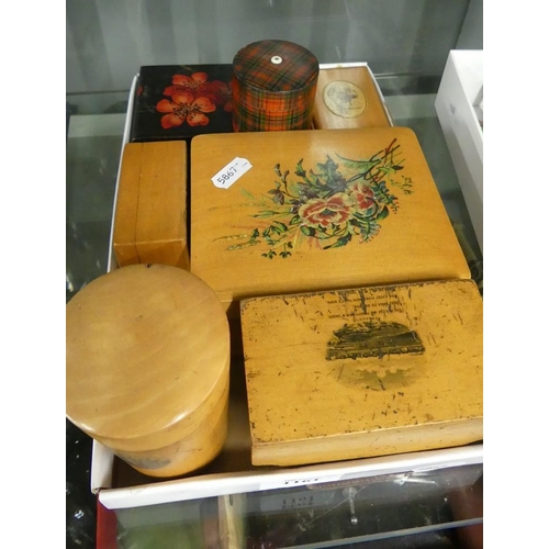 1161 - Tray - Mauchline Ware, Tartanware Boxes.