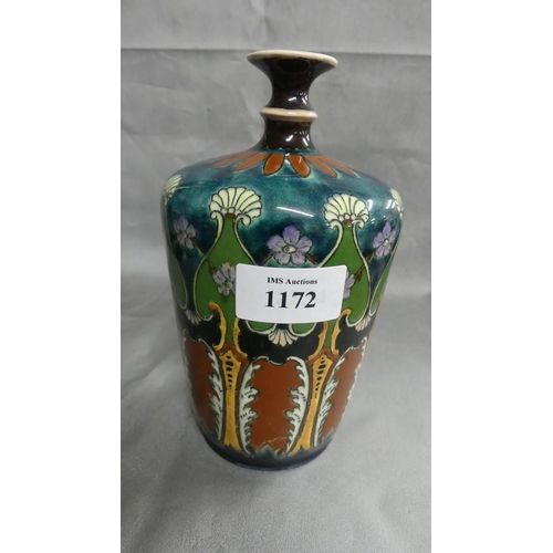 1172 - Royal Bonn Old Dutch Pattern Art Nouveau Vase, approx 17cm tall.