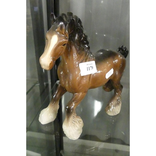 1179 - Beswick Clydesdale Horse.