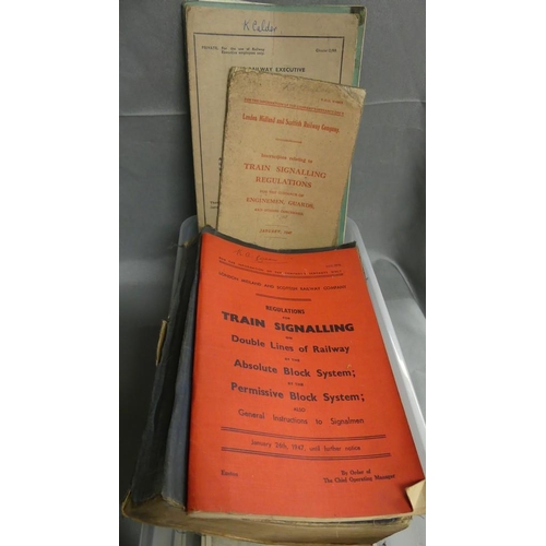 1186 - Box - Vintage Railway Brochures & Timetables.