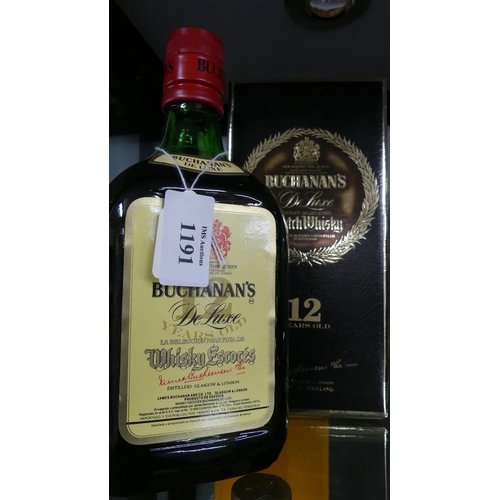 1191 - Bottle Of Buchanan's 12 Year Old Blended Scotch Whisky.