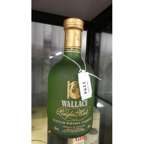 1194 - 50cl Of Wallace Single Malt Scotch Whisky Liqueur.