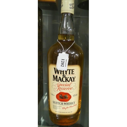 1202 - 1lt Bottle Whyte & Mackay Special Reserve Scotch Whisky.