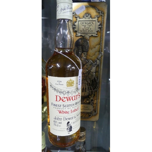 1204 - Bottle Of Dewars White Label Scotch Whisky.