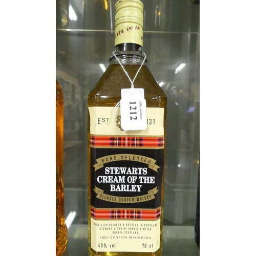 1212 - Bottle Of Stewarts Cream Of The Barley Blended Scotch Whisky.