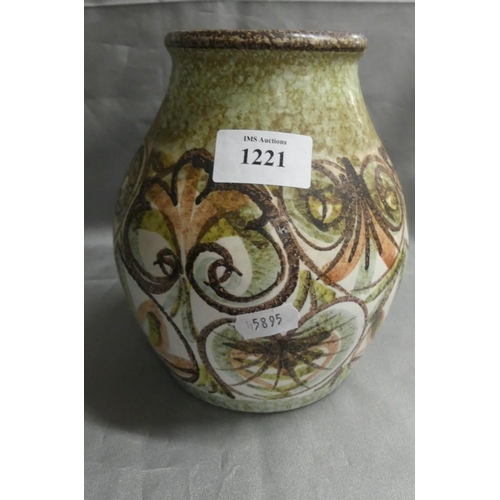 1221 - Bourne Denby Glyn Colledge Signed Pottery Vase.