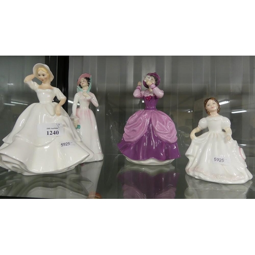 1240 - Four Royal Doulton Porcelain Figures - 