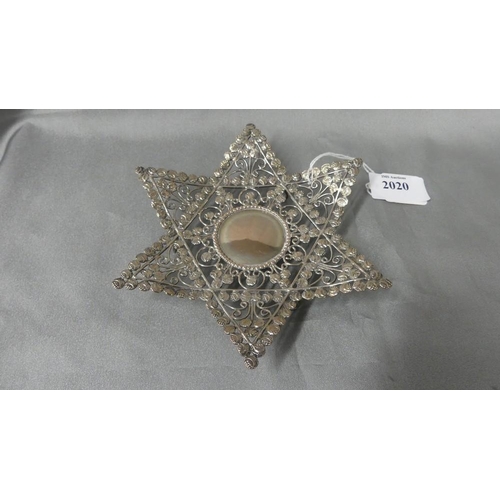 2020 - Silverplated Star Shaped Stand.