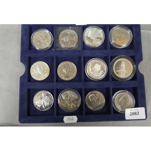 2083 - Twelve Assorted Commemorative Coins.