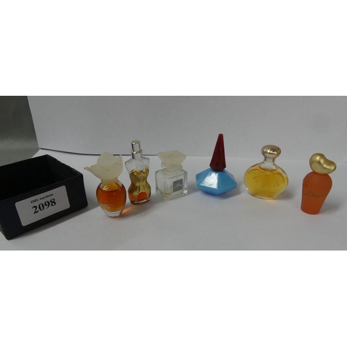 2098 - Lot of Miniature Perfume Bottles (Most Full)