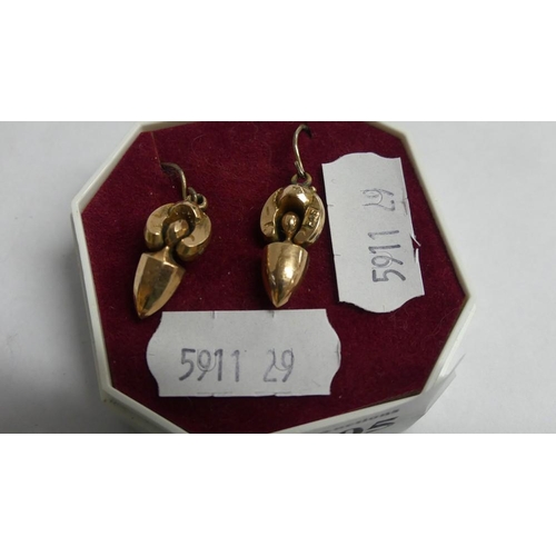 2205 - Pair of Antique Gold Earrings