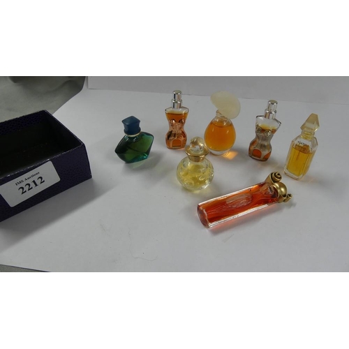 2212 - Lot of Miniature Perfume Bottles (Most Full)