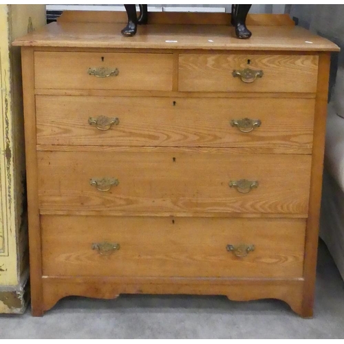 3002 - Victorian Ash 2 over 3 Drawer Chest