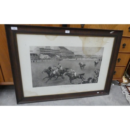 3013 - Framed Print - The King's Derby 1909.