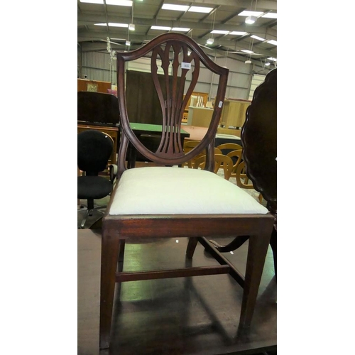 3039 - Mahogany Shield Back Dining Chair