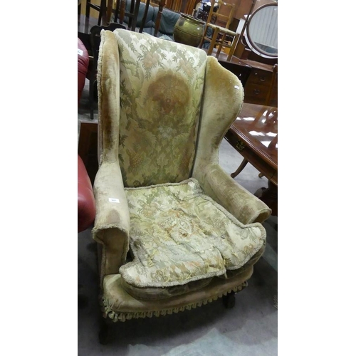 3047 - Upholstered Wing Back Armchair.