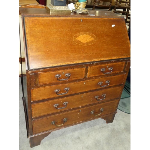 3081 - Mahogany Inlaid Writing Bureau