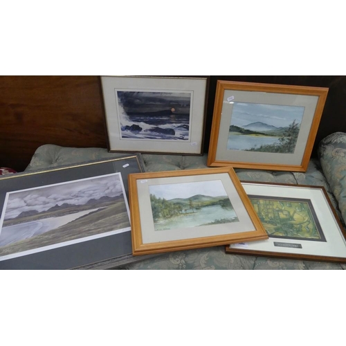 3094 - Framed Prints & Water Colours.