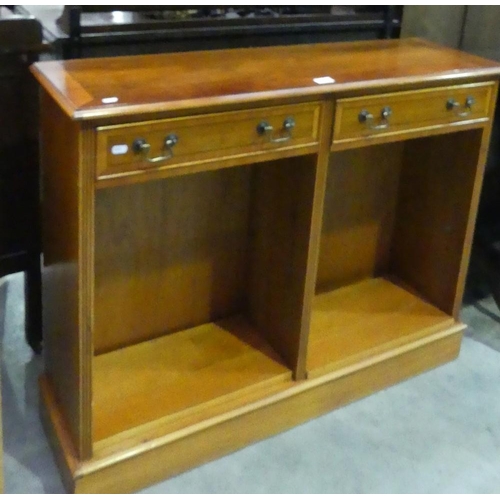 3105 - Yew Bookcase with Drawers