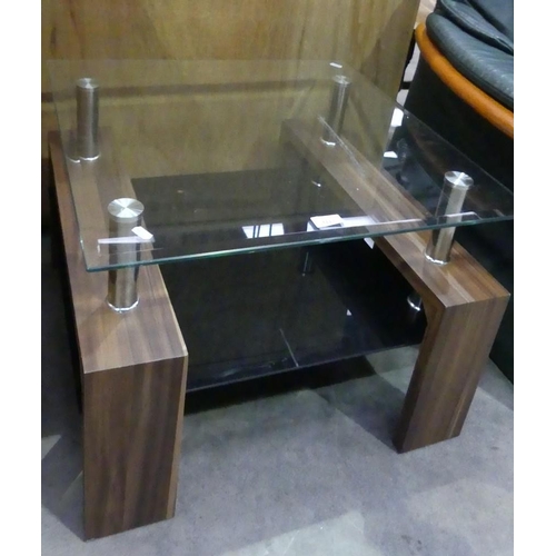 3112 - Glass Top Lamp Table