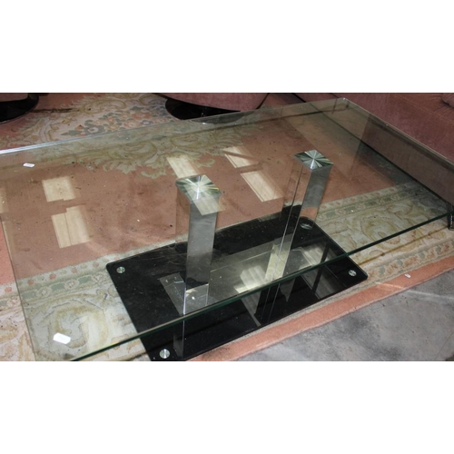 3123 - Glass Top Coffee Table