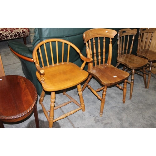 3134 - Mahogany Occasional Table & Assorted Chairs