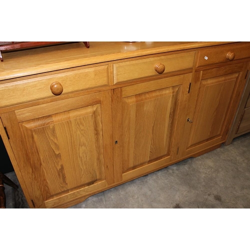 3135 - Light Oak 3 Over 3 Sideboard