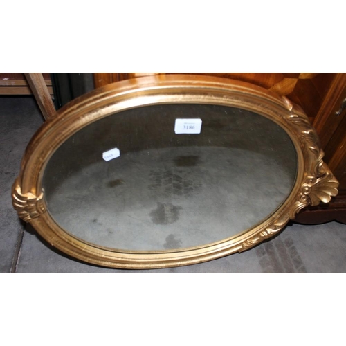 3186 - Gilt Framed Wall Mirror