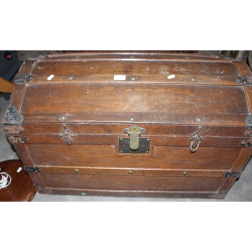 3228 - Metal Bound Domed Top Trunk