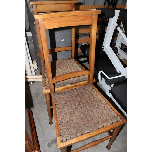 3237 - Pair Of Pine Bedroom Chairs