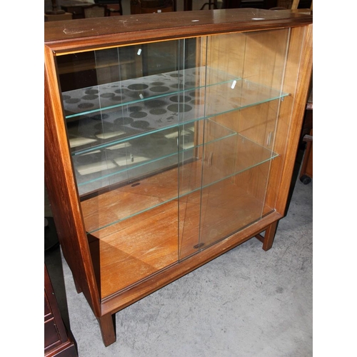 3240 - Teak Glass Front China Cabinet