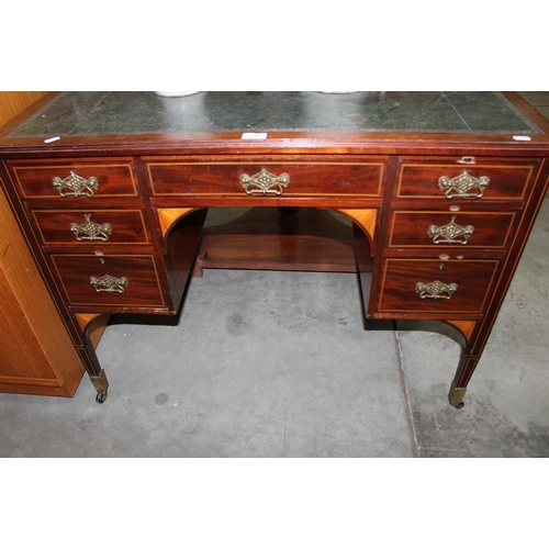 3253 - Victorian Mahogany Inlaid Writing Desk