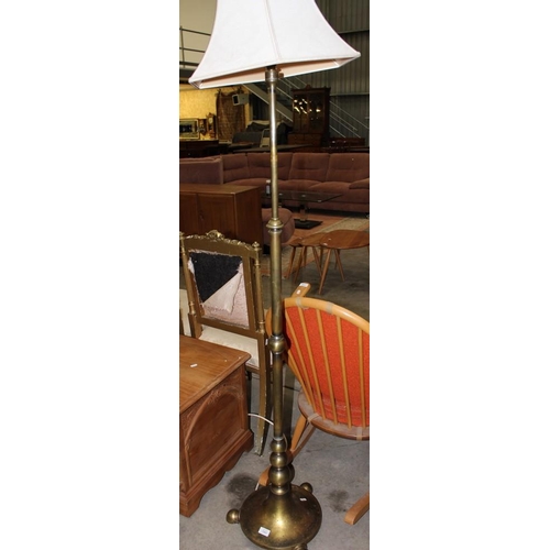 3263 - Brass Rise and Fall Standard Lamp