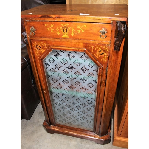 3279 - Mahogany Inlaid Music Cabinet